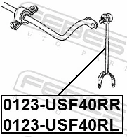 FEBEST 0123-USF40RR Link/Coupling Rod, stabiliser bar