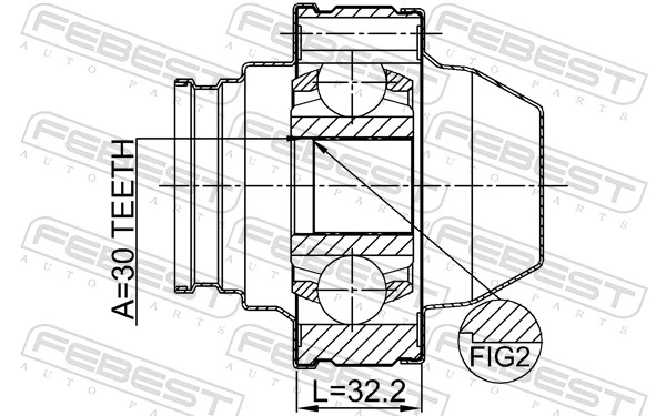 Joint, propshaft 2211-FQSHA
