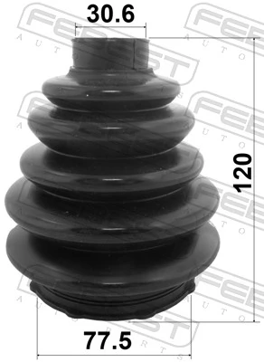 FEBEST 2117-FOCIIRUB Bellow Kit, drive shaft