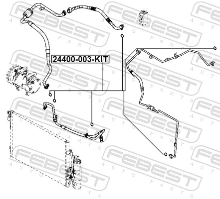 Repair Kit, air conditioning 24400-003-KIT