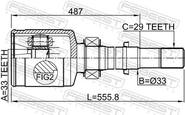 Joint Kit, drive shaft 0211-T31MTRH