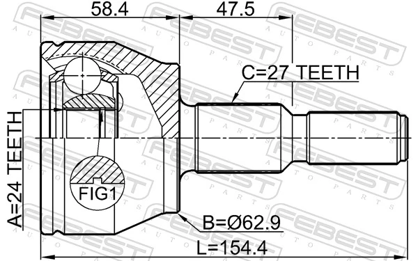 Joint Kit, drive shaft 2110-CB7