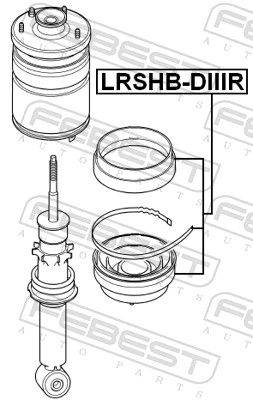 FEBEST LRSHB-DIIIR Protective Cap/Bellow, shock absorber