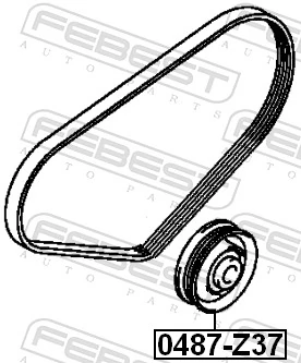 Tensioner Pulley, V-ribbed belt 0487-Z37