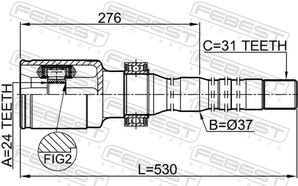 Joint Kit, drive shaft 0511-CX5AT4WDRH