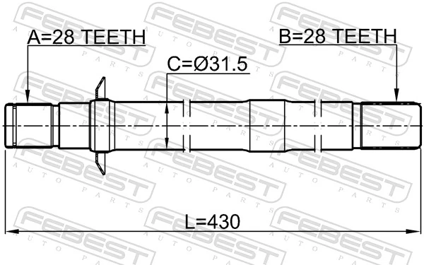 Drive Shaft 2212-SORRH
