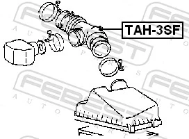 FEBEST TAH-3SF Hose, air supply