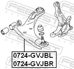 Control/Trailing Arm, wheel suspension 0724-GVJBR