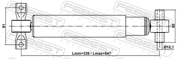 FEBEST 03110-006R Shock Absorber