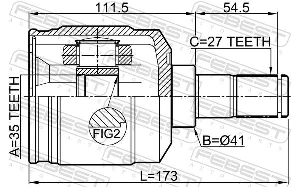 Joint Kit, drive shaft 1211-CMLH