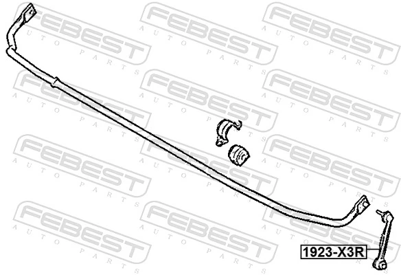 Link/Coupling Rod, stabiliser bar 1923-X3R