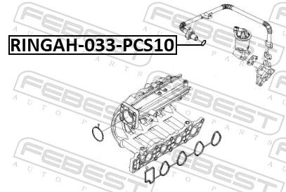 FEBEST RINGAH-033-PCS10 Gasket Set, EGR system