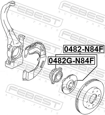 Wheel Hub 0482G-N84F