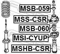 FEBEST MSI-CYUP Spring Seat