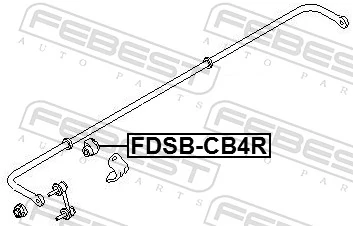 Mounting, stabiliser bar FDSB-CB4R
