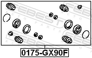 Repair Kit, brake caliper 0175-GX90F