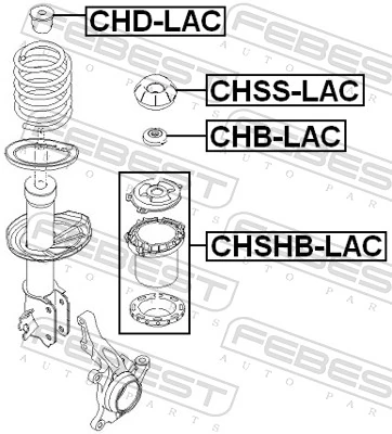 Rolling Bearing, suspension strut support mount CHB-LAC