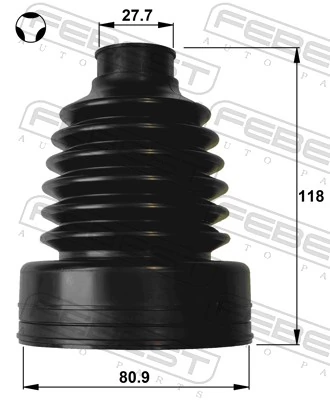 Bellow, drive shaft 2115P-M8DA