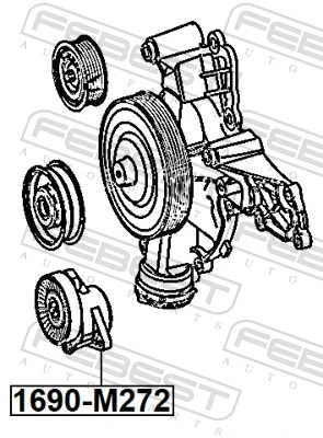 Belt Tensioner, V-ribbed belt 1690-M272
