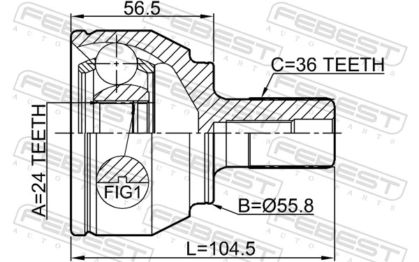 Joint Kit, drive shaft 2110-FOCIIMT