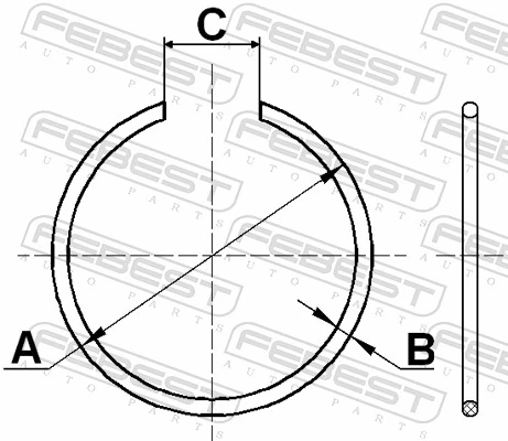 FEBEST CC-1-29X2 Mounting Set, drive shaft bellow