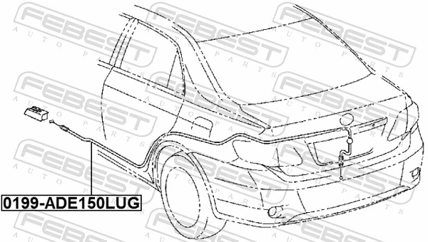 FEBEST 0199-ADE150LUG Cable Repair Kit, tailgate