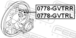 Wheel Brake Cylinder 0778-GVTRR
