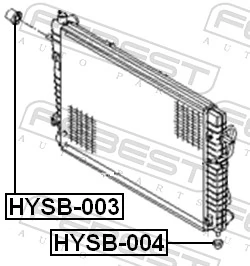FEBEST HYSB-003 Mounting, radiator