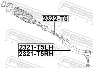 Tie Rod End 2321-T5RH