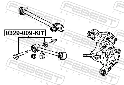 FEBEST 0329-009-KIT Camber Correction Screw