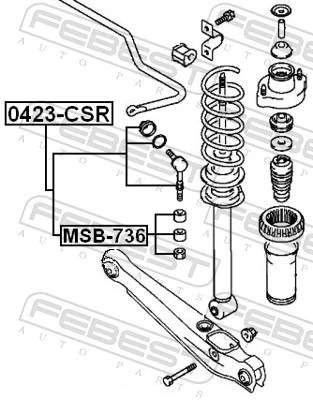 Link/Coupling Rod, stabiliser bar 0423-CSR