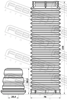 Dust Cover Kit, shock absorber VLSHB-S40IIF-KIT