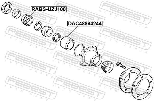 FEBEST RABS-UZJ100 Sensor Ring, ABS
