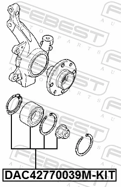 Wheel Bearing Kit DAC42770039M-KIT