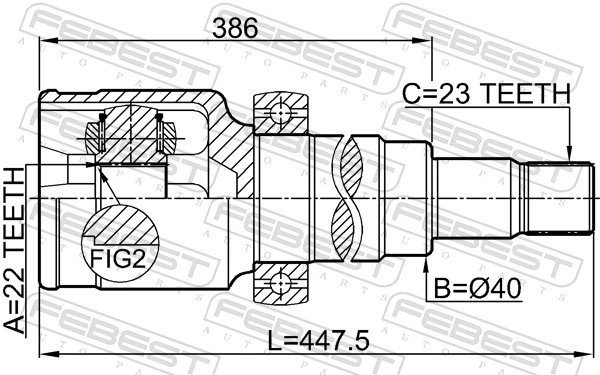 Joint Kit, drive shaft 2111-CB8
