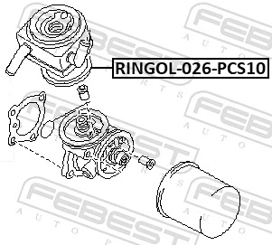 FEBEST RINGOL-026-PCS10 Gasket, oil cooler