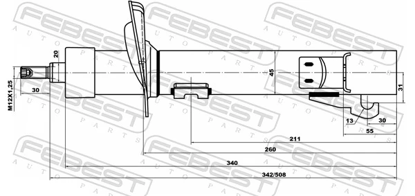 Shock Absorber 21110-008F-KIT