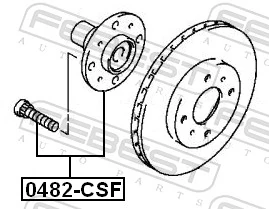 hub roda 0482-CSF