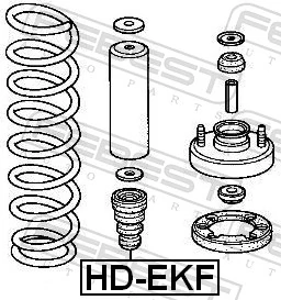 Rubber Buffer, suspension HD-EKF