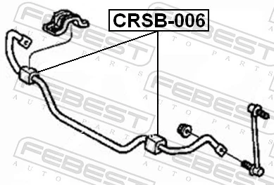 FEBEST CRSB-006 Mounting, stabiliser bar