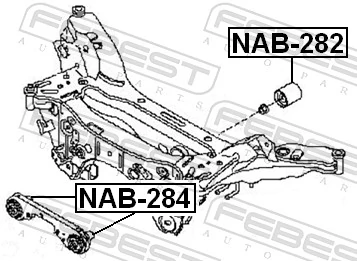 Mounting, differential NAB-284
