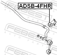 Mounting, stabiliser bar ADSB-4FHR