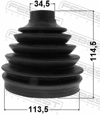 FEBEST 0415P-V97WR Bellow, drive shaft