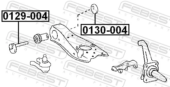 FEBEST 0130-004 Caster Shim, axle beam