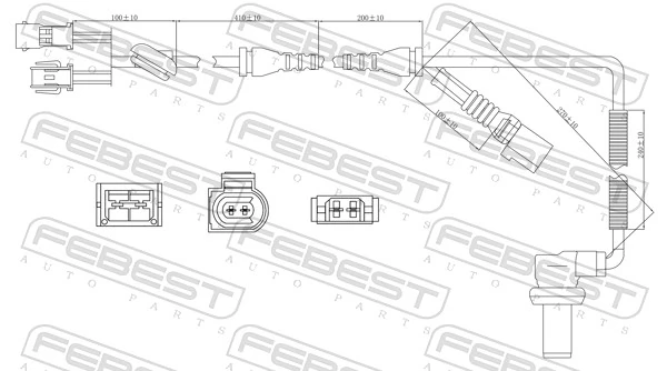 Sensor, wheel speed 23606-010