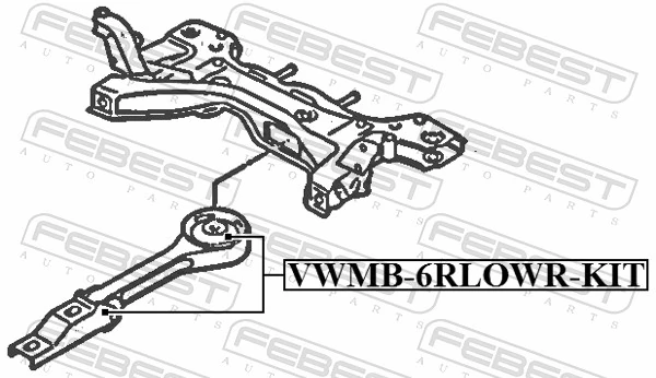 Mounting, engine VWMB-6RLOWR-KIT