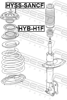 Suspension Strut Support Mount HYSS-SANCF