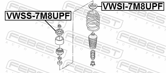 FEBEST VWSI-7M8UPF Spring Seat