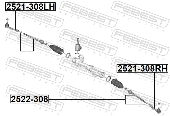 Inner Tie Rod 2522-308