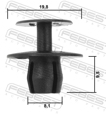 Clip, trim/protection strip 88570-210